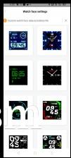 Custom watch faces available on Amazfit