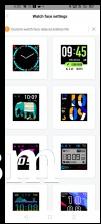 Custom watch faces available on Amazfit