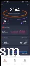 Amazfit Bip S Lite data and settings in Zepp for Android