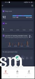 Amazfit Bip S Lite data and settings in Zepp for Android