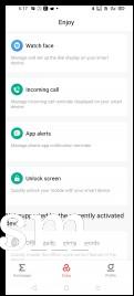 Amazfit Bip S Lite data and settings in Zepp for Android