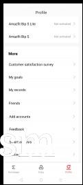 Amazfit Neo data and settings in Amazfit