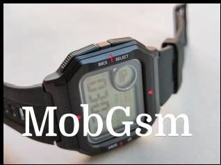 Select and Back buttons on the Amazfit Neo