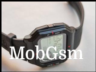 Up and Down buttons on the Amazfit Neo
