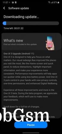 One UI 3 update