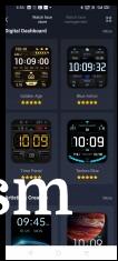 Custom watch faces available on Amazfit