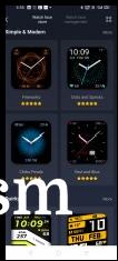 Custom watch faces available on Amazfit