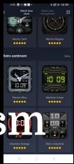 Custom watch faces available on Amazfit
