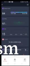 Amazfit Bip U data and settings in Amazfit