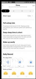 Sleep data