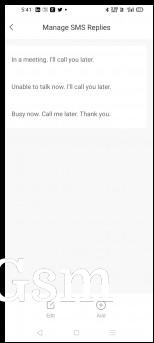 SMS replies