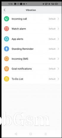 The Bip U supports custom vibration alerts
