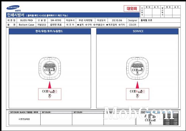 Samsung Galaxy Buds Pro case schematics