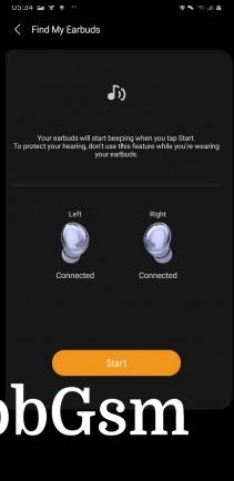 Galaxy Buds Pro features within Galaxy Wearable app