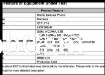 Motorola XT2127-1 on FCC