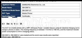 Samsung Galaxy S21 (SM-G991U) on FCC