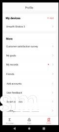 Amazfit Stratos 3 data and settings in Zepp for Android