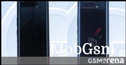 Different version of Asus ROG Phone 5 at TENAA: screen replaces the Tencent logo on the back