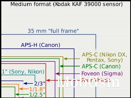 Sensor size comparison