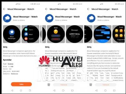 The Mood Messenger companion app for the Huawei Watch GT 2 Pro