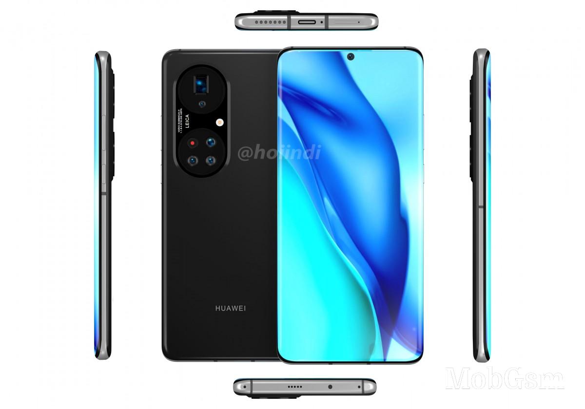 Huawei P50 Pro+ from all sides (unofficial render)