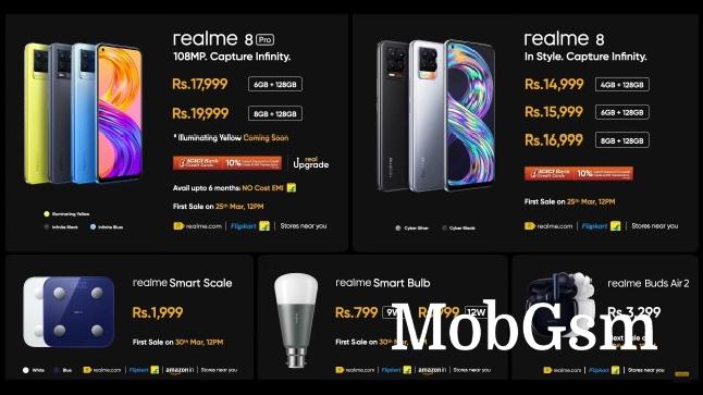 Indian prices for realme