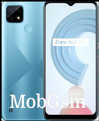 Realme C21 in Cross Blue color