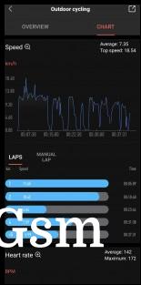 Zepp app and workout data metrics with GPS