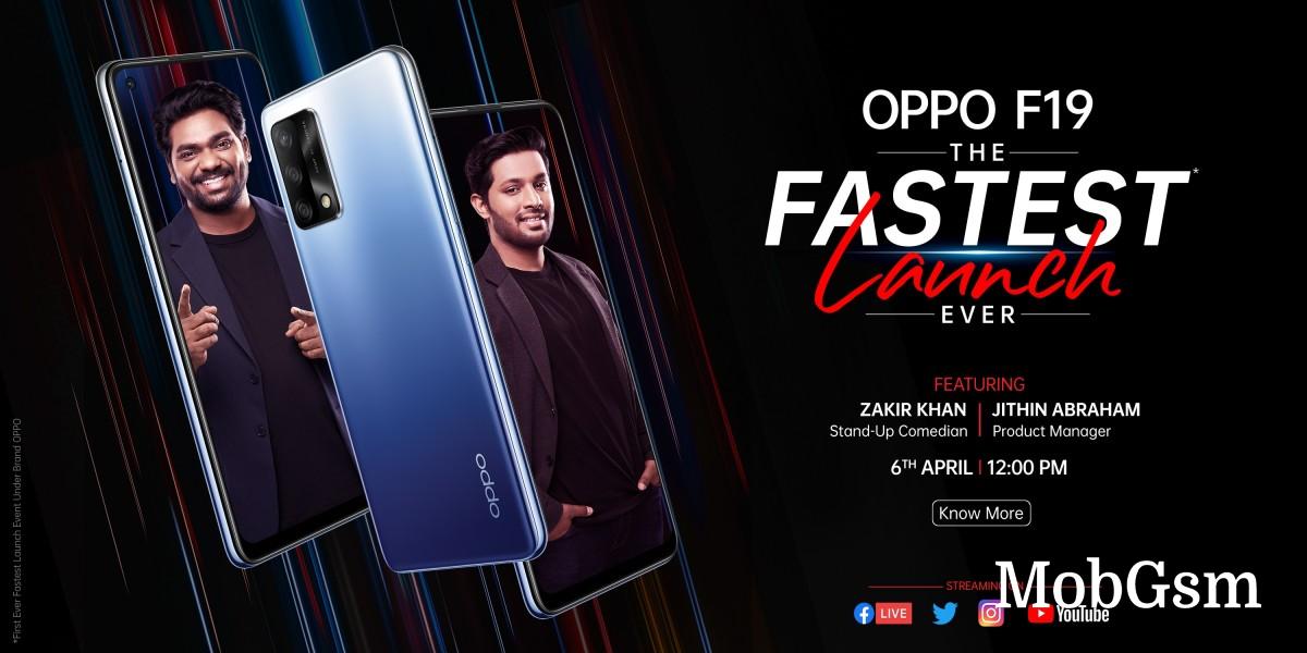 Oppo F19 unveiled, company sets April 6 launch event for India