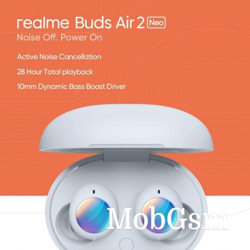 Realme Buds Air 2 Neo TWS earphones are coming on April 7 with Active Noise Cancellation