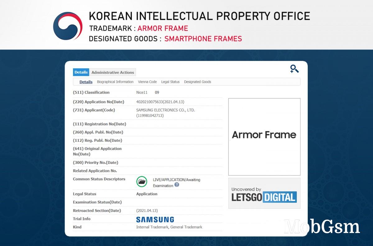 Samsung patents a super-strong frame for smartphones called Armor Frame