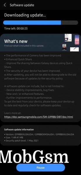 Samsung Galaxy S21 Ultra 5G gets May security patch and improvements to Camera with new update