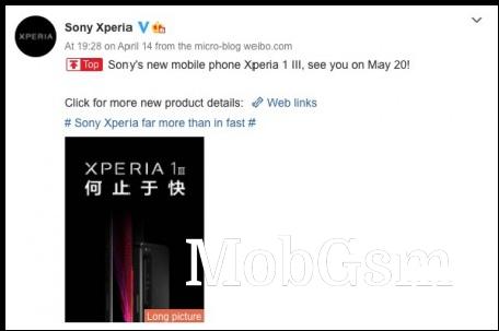 Sony Xperia 1 III leaked pricing and launch date for Chinese market