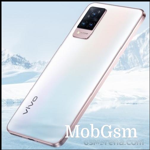 vivo V21 5G in Arctic White color