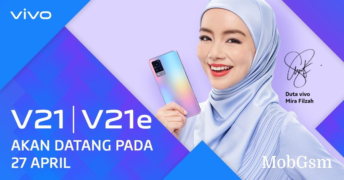 vivo V21 and V21e will be made official on April 27