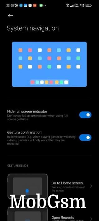 Hidden system navigation page for tablets in MIUI Home (Credit: kacskrz)