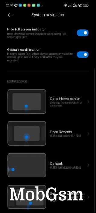 Hidden system navigation page for tablets in MIUI Home (Credit: kacskrz)