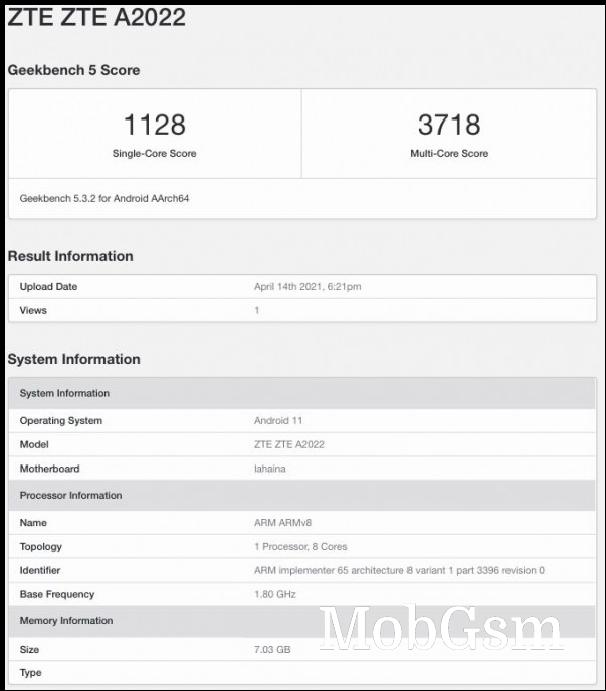 ZTE Axon 30 5G appears in Google Play Console listing and Geekbench