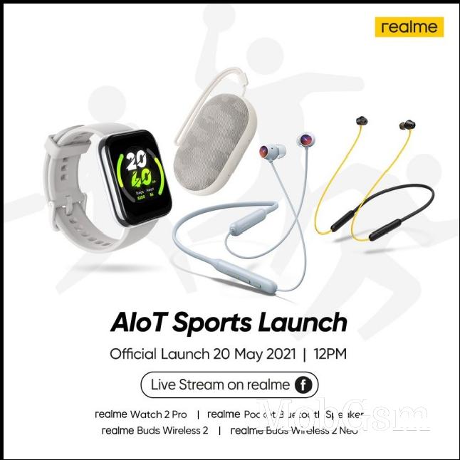 Realme AIoT Sports Launch conference poster