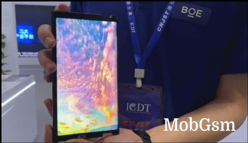 BOE demonstrates its sliding OLED display at ICDT conference