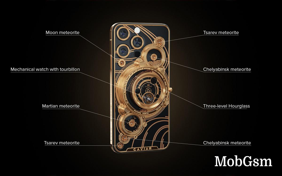 Caviar puts meteorites on the back of iPhone 13 Pros, gilds a Tesla Model S