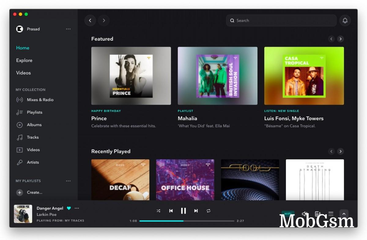 Tidal is one of the earliest services to offer lossless streaming