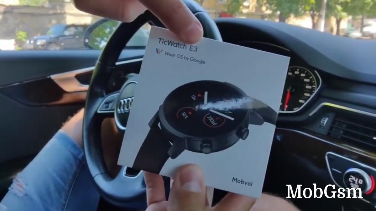 Mobvoi TicWatch E3 specs and design revealed in an unboxing video, may arrive on June 16