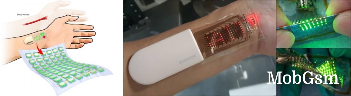 Samsung showcases a stretchable OLED skin patch