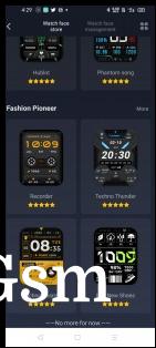 Watch faces available on Amazfit