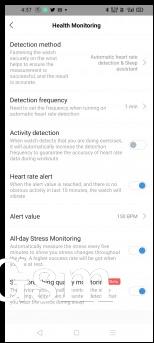 Heart rate monitoring on Amazfit GTS 2