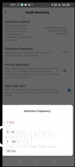 Heart rate monitoring on Amazfit GTS 2