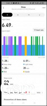 Sleep data
