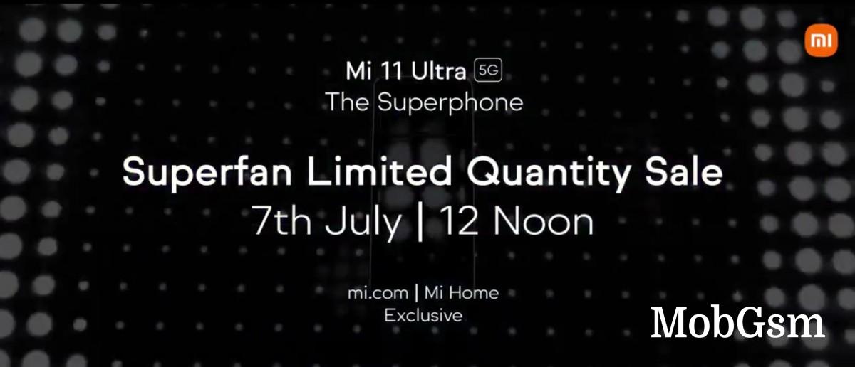 Xiaomi Mi 11 Ultra first sale in India is on July 7