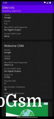 Widevine L1 after a successful update